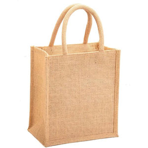Meilleures ventes Sac en toile de jute laminé écologique avec logo personnalisé Sac de plage en toile de jute réutilisable Sacs fourre-tout en jute - Product Image 2
