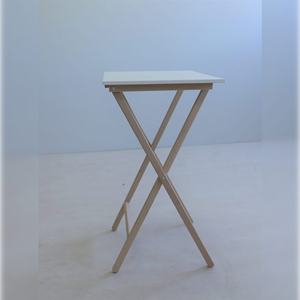 WELL HOME Tavolino Consolle Ausiliario Flexi 48x35x64 cm in Legno di Faggio e Melamina Bianca - Product Image 4