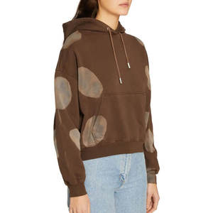 Sudadera con capucha de gran tamaño personalizada para mujer, diseño minimalista con hombros caídos y forro polar interior suave para brindar calidez y comodidad - Product Image 4