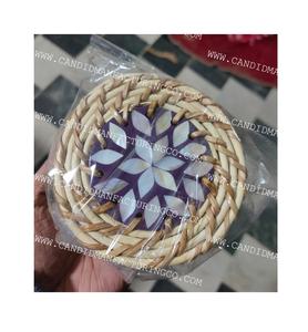 Meilleures ventes Sous-verre rond en nacre écologique de haute qualité Style classique Inde Vente en gros Meilleur tapis et tampons - Product Image 3