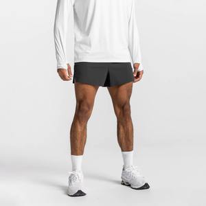 Personalización Sport Fitness Jogger Jogging Shorts Running Workout Split Bottom Pockets Quick Dry Gym Shorts para hombres - Product Image 6