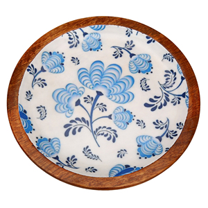 ถาดเสิร์ฟไม้มะม่วงเคลือบรูปทรงโค้งมนหรูหราสำหรับตกแต่งบ้าน - Product Image 2