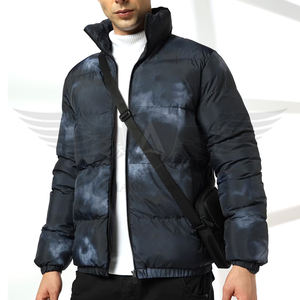 Men Printed High Quality Wholesale Quilted Lightweight Packable Streetwear Warm & Comfortable Slim Fit <b>Puffer</b> Hooded <b>Jackets</b> - Product Image 1