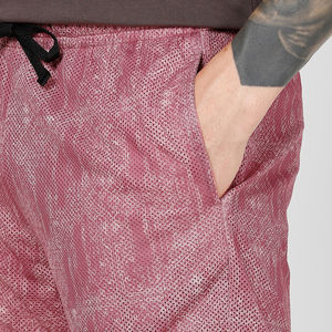 Shorts de basketball personnalisés pour hommes, double couche, taille mi-haute, décontractés, unis, teints, écologiques, séchage rapide, haute qualité - Product Image 4