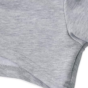 Sudaderas con capucha de corte corto personalizadas para mujer, tela de lona transpirable antipilling de Color sólido frontal con capucha, venta al por mayor para la temporada de invierno - Product Image 6