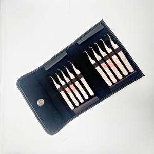 Pince à cils à pointe de fibre à 45 degrés de haute qualité Pince à cils d'isolation professionnelle et de volume pour une utilisation - Product Image 6