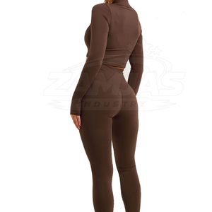Ensemble Legging et Soutien-Gorge de Sport pour Femme, Style Tendance, Vente en Gros, Prix Personnalisé, Ensemble de Yoga pour Femme Fabriqué au Pakistan - Product Image 3