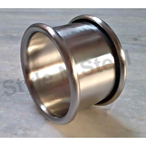 SS <b>Hammered</b> Napkin Ring with RD Edge Stylish Tissue - Product Image 2