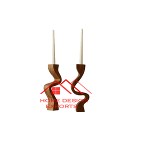 Curve Design Customize Shape <b>Wooden</b> Candle <b>Holder</b> for Home Hotel and Restaurants Decorative <b>Wooden</b> Accessories - Product Image 1
