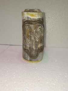 Tazas para beber de cuerno de ganado de lujo regalo jarra de cuerno de ganado tradicional hecha a mano tazas de cuerno de ganado genuino para ale - Product Image 3