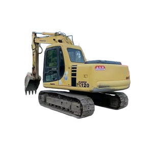 Excavadora usada Komatsu PC120 de 12 toneladas, Unidad de rango medio, excavadora usada Komatsu PC120 disponible en orden de trabajo confiable - Product Image 1