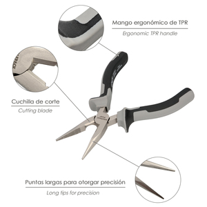 Pinze a bocca dritta 150 mm. Acciaio Cromo Vanadio DIN-ISO 5745 - Product Image 3