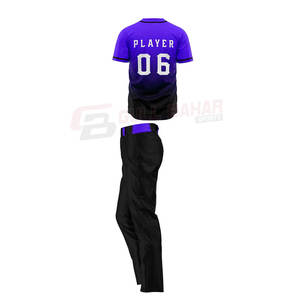 Ensemble d'uniformes de baseball avec coutures durables et écusson d'équipe Ensemble maillot et pantalon de baseball personnalisés pour les équipes scolaires - Product Image 3