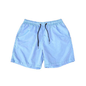 Pantalones cortos deportivos de calidad Logotipo personalizado Tallas grandes High Street Cómodo Cordón Transpirable Lona Sólido 100% Poliéster Anti-Uv - Product Image 4