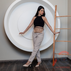 Riñonera Unisex de cuero en relieve hecha a mano, riñonera de cuero genuino Real, riñonera de cuero occidental, riñonera - Product Image 2