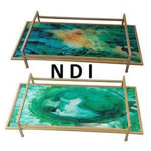 Incrustation d'os finition vente chaude pâtes sucrées plats de service vaisselle décor forme rectangulaire en bois rotin plateau de service - Product Image 6