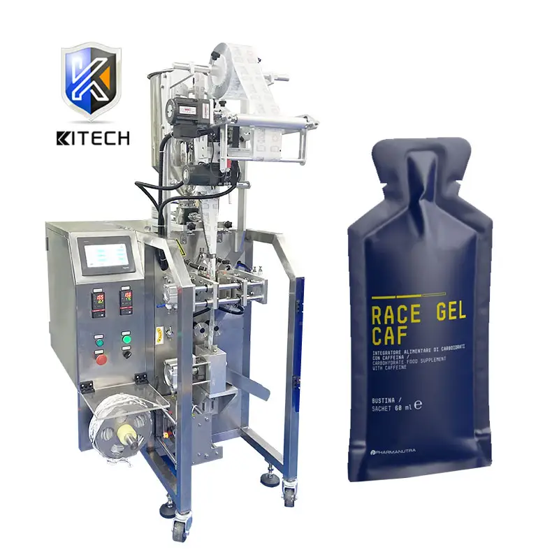 KITECH Automatic Filling Small Sachet Irregular Shaped Energy Liquid Gel Packing Machine