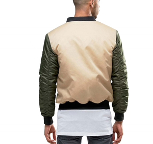 Chaqueta Bomber de Nailon para Hombre, con Cierre, Estilo Urbano, Cuello Alto, Impermeable, Cortavientos, Deportiva, Informal, para Exteriores - Product Image 2