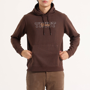 เสื้อฮู้ดดี้ผู้ชายผ้าฝ้ายผสมขนแกะคุณภาพสูงสำหรับฤดูใบไม้ร่วง ทรงโอเวอร์ไซส์ เป็นมิตรกับสิ่งแวดล้อม ปรับแต่งได้ พร้อมลายพิมพ์ - Product Image 4