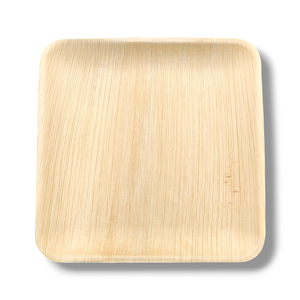 Assiette carrée peu profonde de 10 po Assiette à manger en céramique et mélamine durable Vaisselle carrée au design moderne - Product Image 1