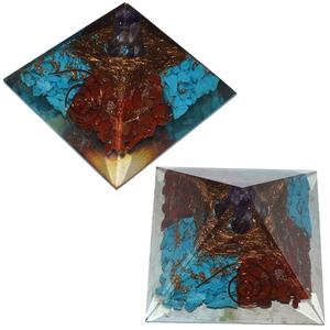 Tourmaline noire Avec Cristal Quartz Pyramide pour Protection D'emf - Product Image 3