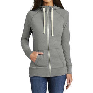 Sudaderas con Capucha de Primera Calidad, 100% Algodón, Color Sólido, Corte Ajustado, Cierre Frontal con Cremallera, Logotipo, Anti-Pilling, Transpirables para Mujer - Product Image 4