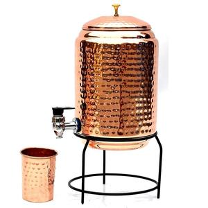 Distributeur d'eau en cuivre pur de haute qualité avec matériau solide Finition lisse Design parfait pour la maison, la cuisine et les bureaux Vente en gros - Product Image 1