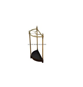 Stylish Antique <b>Metal</b> <b>Umbrella</b> <b>Stand</b> with Intricate Carvings and a Bronze Finished for a Sophisticated Look in Your Foyer - Product Image 1