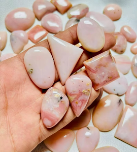 Opale rose naturelle de haute qualité faite à la main coquille de conque reine rose cabochon de pierres précieuses en vrac cabines opale rose - Product Image 2