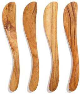 Serveur à salade en bois, plateau de service avec poignée, passe au lave-vaisselle, ustensile de cuisine - Product Image 4