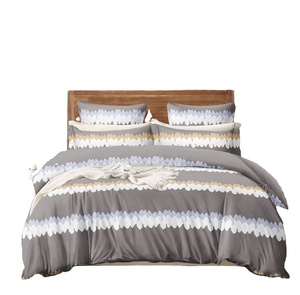 Holesale Custom rinenjuagadora sheet Ed heheet rinenjuagado Duvet rinsobre icicrofibra olyester uusado sobre ASE illow ase 4 Pcs Bedding et - Product Image 1