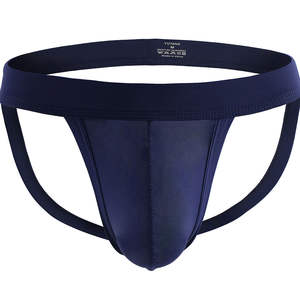 Classique coton hommes Jockstrap léger respirant maille tissu motif imprimé Logo personnalisé tenue quotidienne Gym Sport Performance - Product Image 1
