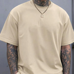 Camisetas de algodón de gran tamaño para hombre de estilo callejero para el verano con etiquetas de bordado de marca personalizadas y servicios de logotipo - Product Image 4