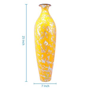 Acabado de alta calidad florero amarillo jarrones adornos decoración del hogar Ideas de regalo de lujo duradero - Product Image 4