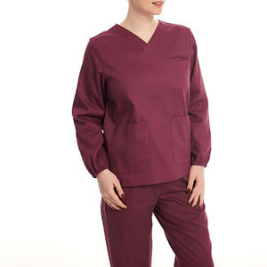 Uniformes de Hospital personalizados para hombres y mujeres, traje de enfermera de Spandex de poliéster tejido para pacientes, trajes de limpieza por sublimación - Product Image 3