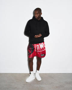 Pantalones cortos de malla de gimnasio de doble capa para hombre con sublimación gráfica personalizada, 100% poliéster, secado rápido, cintura media, venta al por mayor - Product Image 6