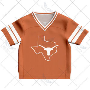 #1 University Of Texas Longhorns <b>Toddler</b> Lightweight Collegiate <b>Football</b> Fashion Jersey - Texas Orange - Product Image 2