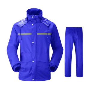 Vente chaude PVC Durable Pluie Costume Imperméable Imperméable Uniforme De Pluie Randonnée Léger Polyester Réutilisable Pluie - Product Image 6