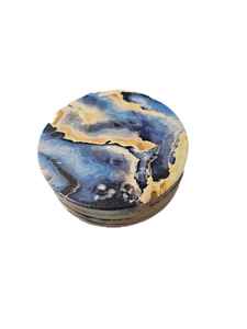 Sous-verres en marbre de pierre naturelle de luxe, 4 pièces, grande dalle, surface flammée, imperméable, garantie 1 an, utilisation en intérieur - Product Image 2