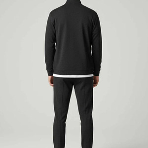 ชุดวอร์มผ้าวาฟเฟิลแบบมีซิปสำหรับผู้ชายเสื้อแจ็คเก็ตและกางเกงวิ่งแบบมีซิปที่ทันสมัยเหมาะสำหรับชุดลำลอง - Product Image 5