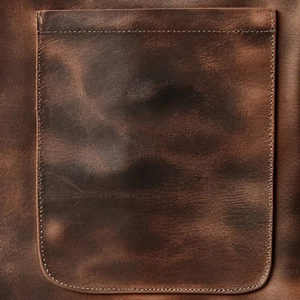 Delantal de soldadura de cuero de vaca, ropa de trabajo industrial protectora ignífuga, delantal de soldadura de cuero dividido, delantal de trabajo resistente al fuego - Product Image 3