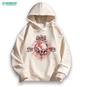Best Quality Winter Heavyweight Pullover <b>Hoodies</b> DTG Printing Plain Drop Shoulder Design No <b>Strings</b> Thermal Fleece ODM - Product Image 2