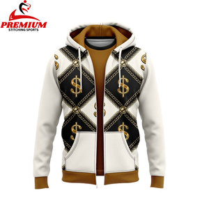 Sweat à capuche zippé de haute qualité pour hommes et femmes Streetwear Fashion Casual Sportswear Warm Cotton Blend Sweatshirt Custom - Product Image 5