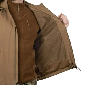 Veste coupe-vent à capuche pour homme (niveau 5) imperméable et coupe-vent, respirante, en spandex/nylon, style vêtements de travail, « VENTUS » - Product Image 5