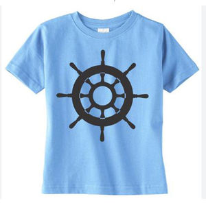 Vente en gros T-shirts en jersey de coton imprimés de qualité supérieure Anchor Regular Fit pour hommes Logo et couleur de marque personnalisés - Product Image 2