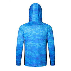 Sweat à capuche de pêche pour homme, vêtements de pêche à manches longues pour l'extérieur, sweat à capuche de pêche respirant pour homme, vêtements de sport de pêche d'été - Product Image 2