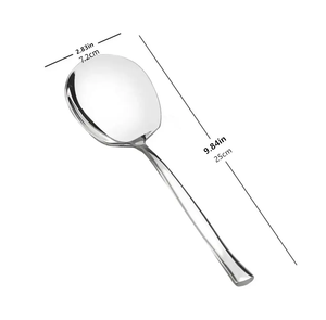 Cuillère de service de mariage en acier inoxydable de la meilleure qualité cuillère de service de pâtes à long manche à un prix abordable - Product Image 1