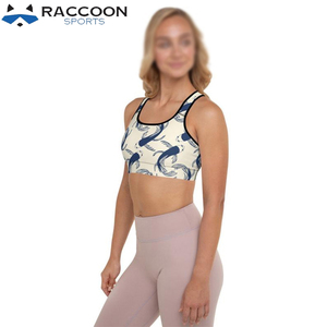 2022 Spring New Design Sublimation Print Waterproof Breathable Plus Size Sports <b>Bra</b> Women Workout Yoga by Raccoon Sports - Product Image 2