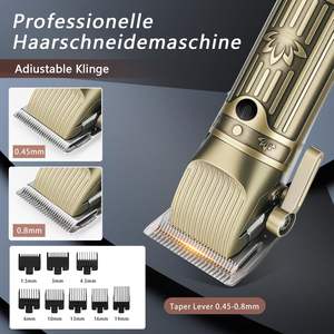 Cortadora de Pelo Profesional Inalámbrica 4 en 1 con Pantalla LED, Juego de Recortadora para Hombre, Cuchillas de Acero Inoxidable, IPX7, 2500 mAh, para Afeitar - Product Image 6