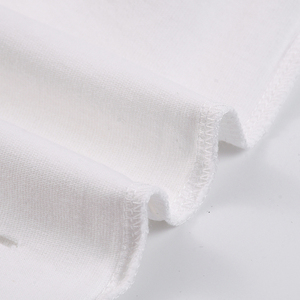 OEM/ODM 250Gsm T-shirt court à col blanc en coton épais pour hommes coupe ample court Style décontracté imprimé Options solides disponibles - Product Image 6